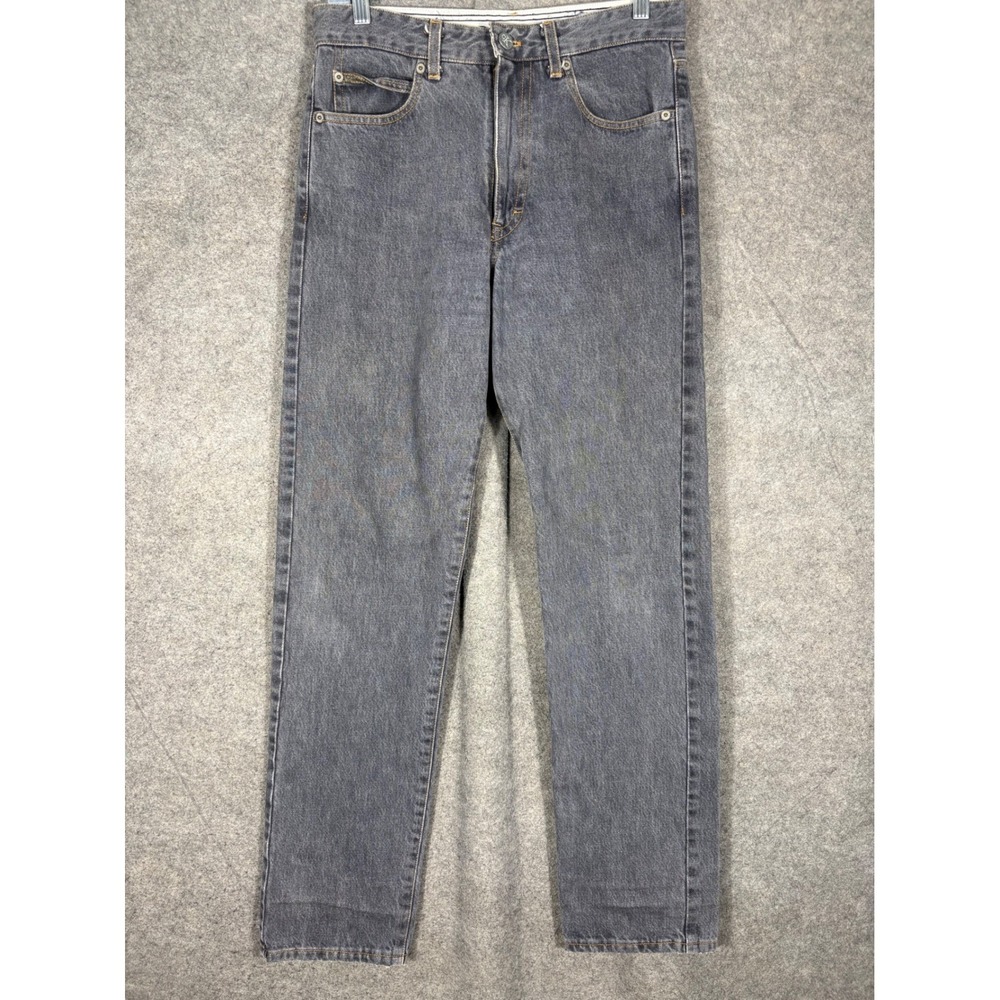 Vintage Calvin Klein Sport High Waisted Straight Leg Grey Jeans Made in USA 8